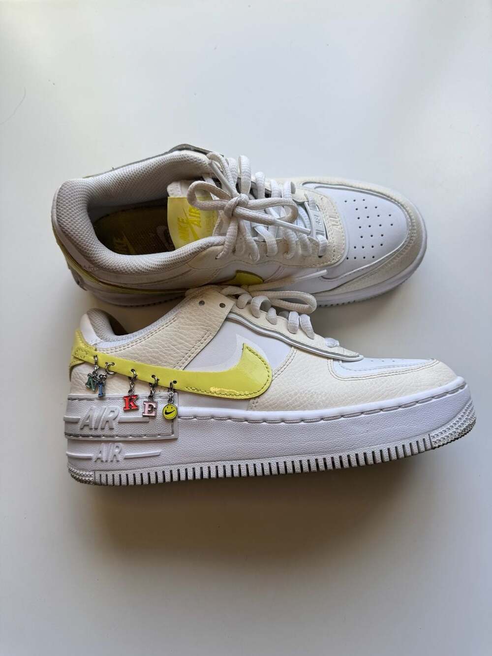 Nike Air Force 1 Shadow SE Size 6.5 Pale Ivory Light Zitron